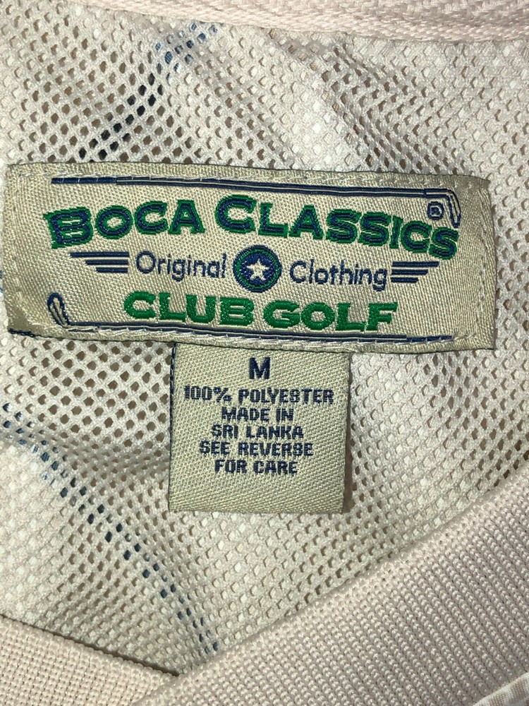 NWT Boca Classics Water Resistant Golf Jacket Men’s M Pullover Mesh Lining
