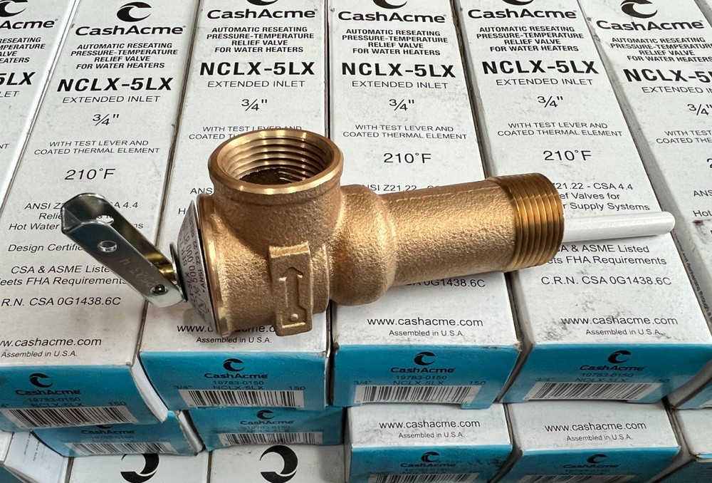 Cash Acme 3/4" NCLX-5LX Domestic T&P Relief Valve 19783-0150