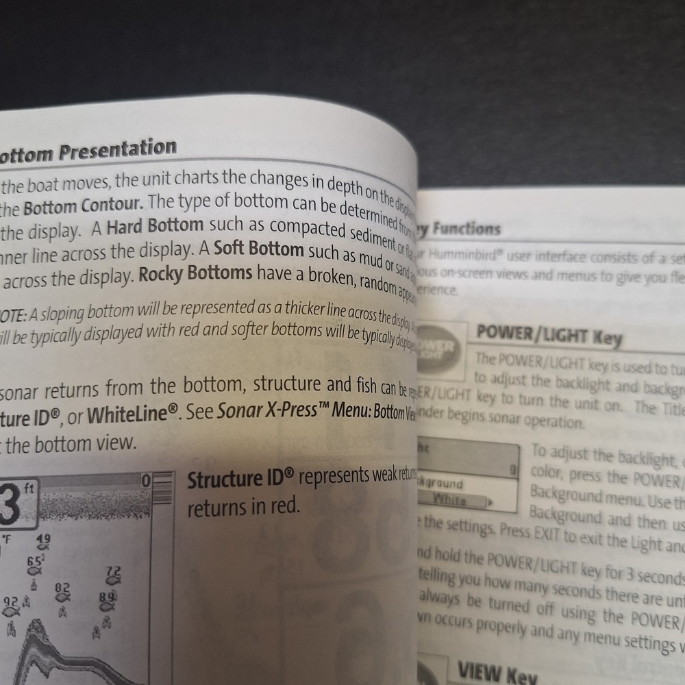 Humminbird 585c 585 Operation Owners Manual