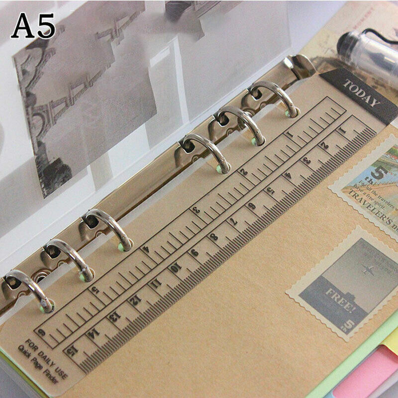 Ruler PVC Today Page Marker Insert organiser refill A5 Size