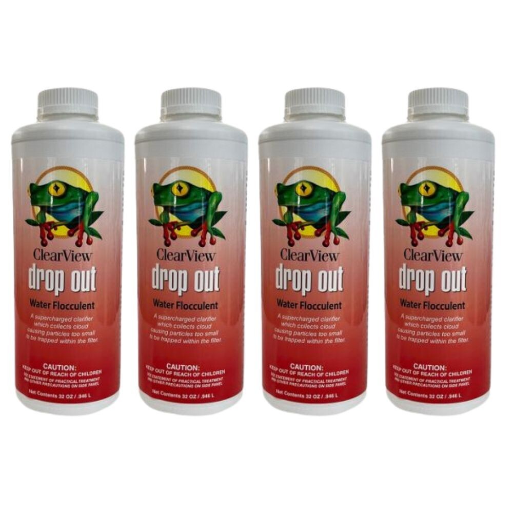 ClearView Drop Out Flocculant 32 oz - CVLDOQT12 (4 Pack)