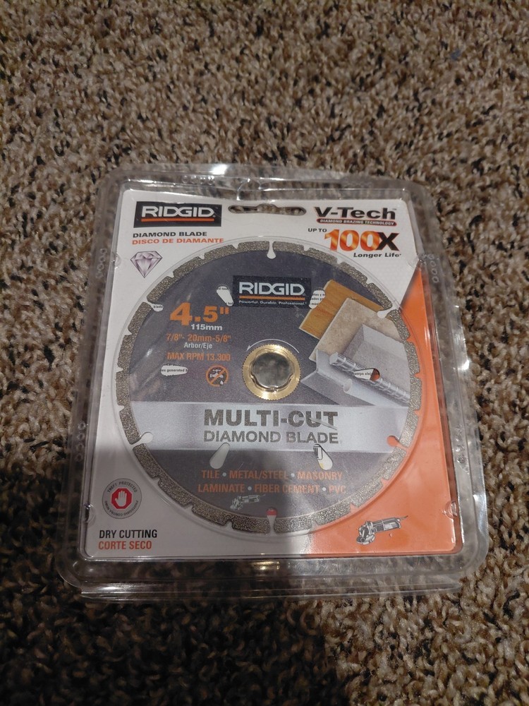 Ridgid 4.5 In. Diamond Multi-Cutting Blade