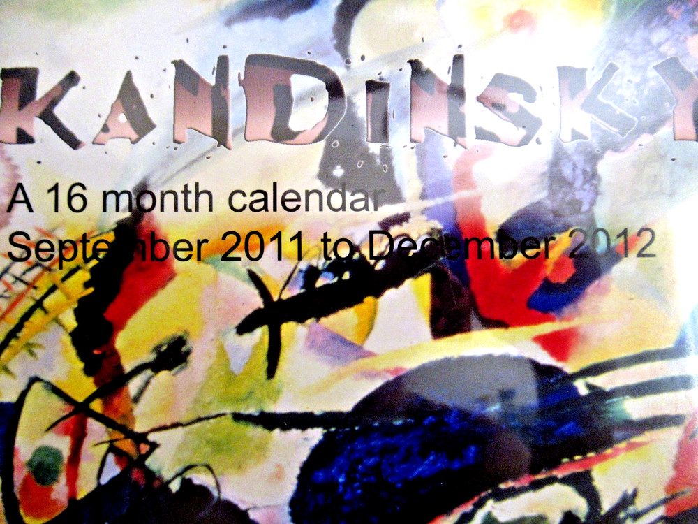 "2012 KANDINSKY CALENDAR" ~ ** MODERN / ABSTRACT / EXPRESSIONISM **#76 RARE!!