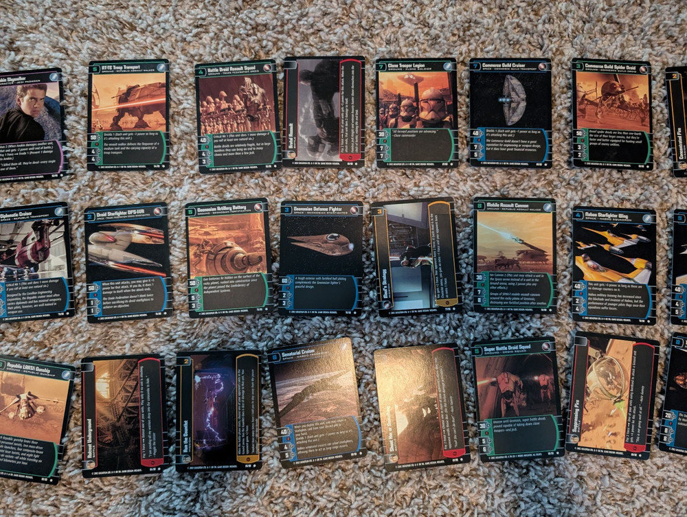 Star Wars TCG WOTC Sith Rising Complete Common Set