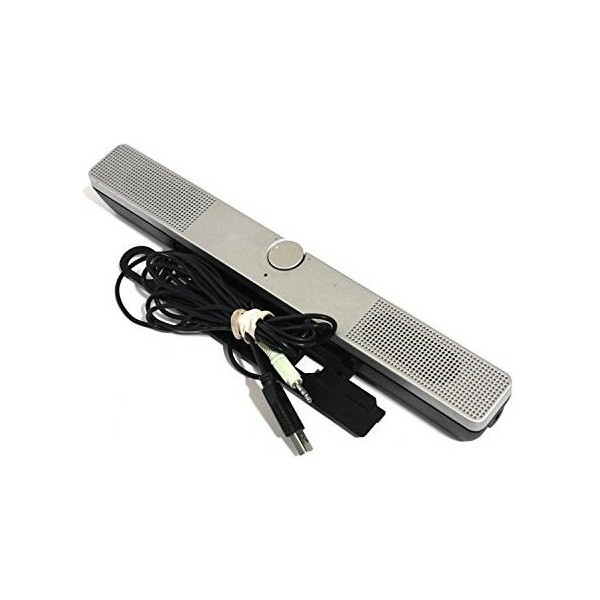HP Silver Flat Panel Speaker Bar - EE418-61001 - NEW