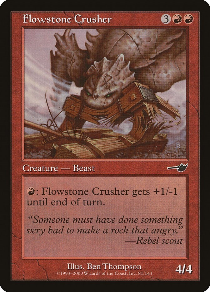 Flowstone Crusher Nemesis 81 MTG MP