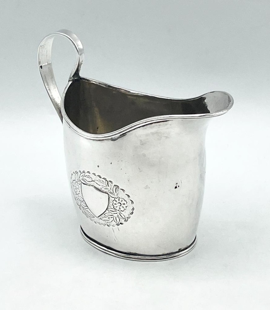OLD SHEFFIELD PLATE CREAM JUG c1790