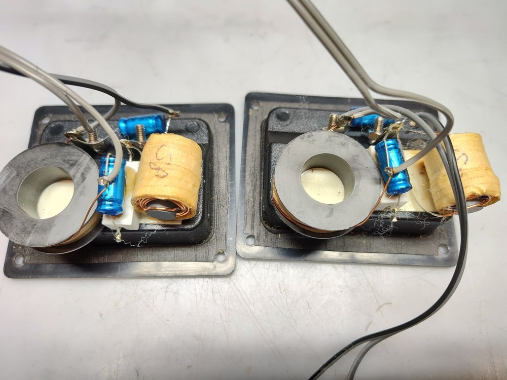 Goodmans M100 Speaker PAIR (2) Crossover Filter Connection Terminal TESTED GOOD
