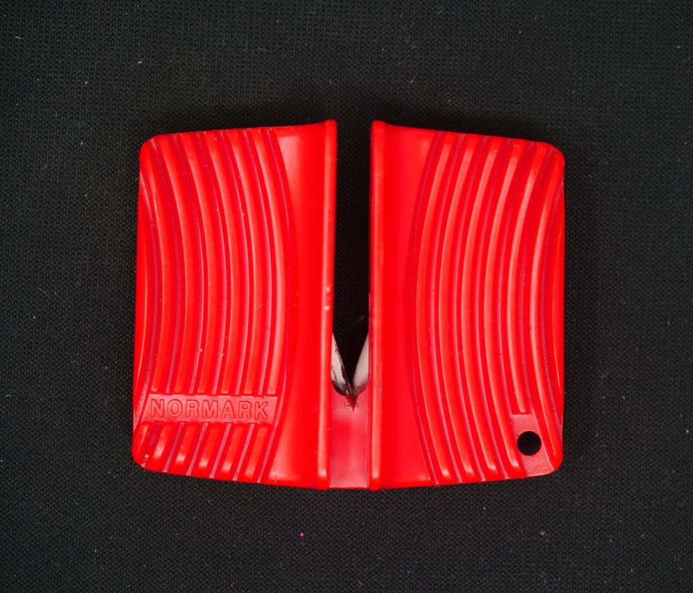 Normark Red Pocket Knife Sharpener 2 1/2" by 2"