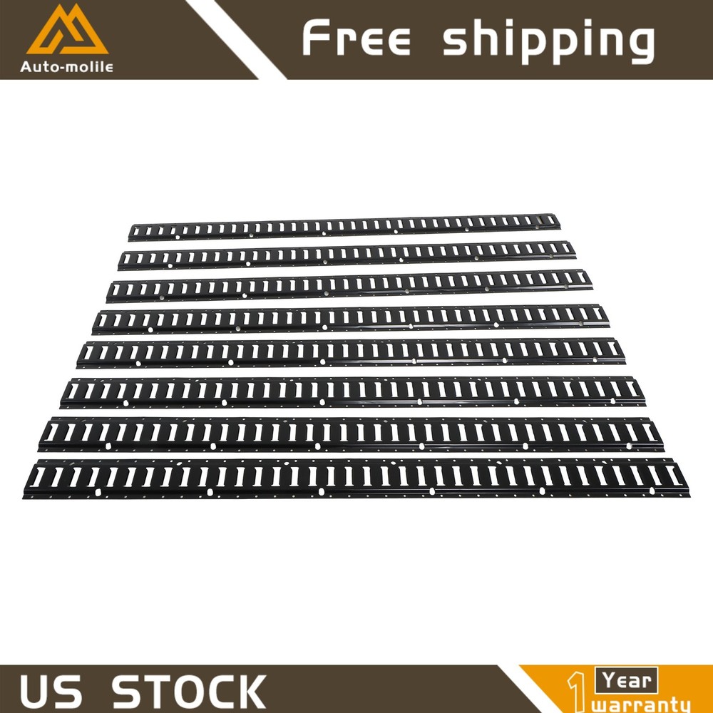 For Vans High Quality Durable Black 8 Pack 6' E Track Tie Down Enclosed Trailer