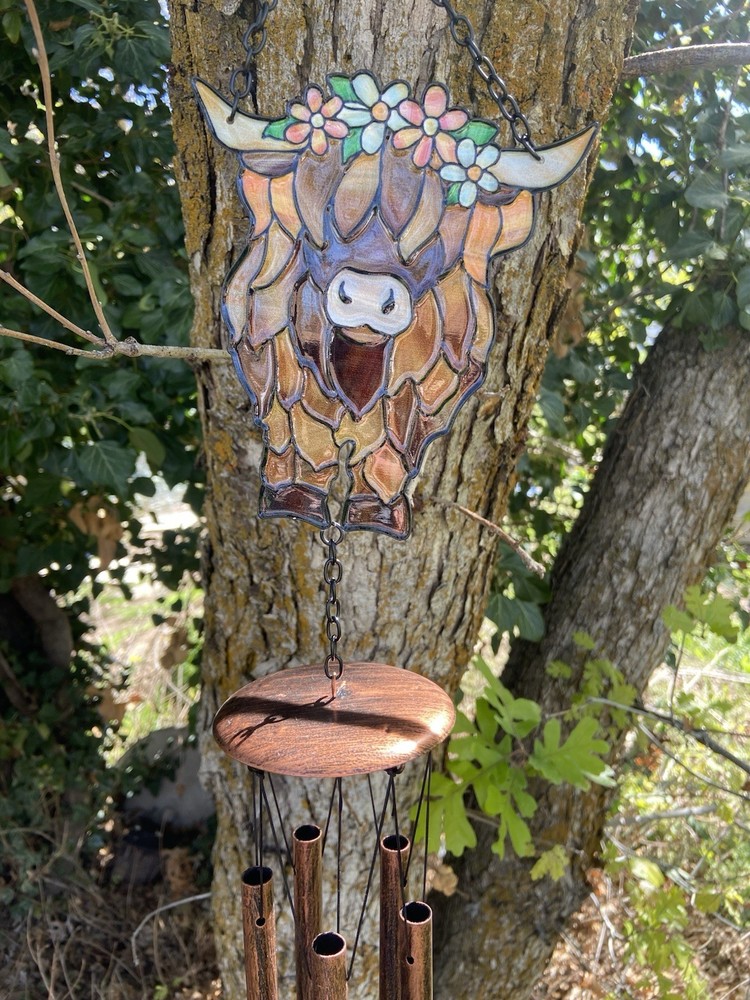 HIGHLAND COW WIND CHIME