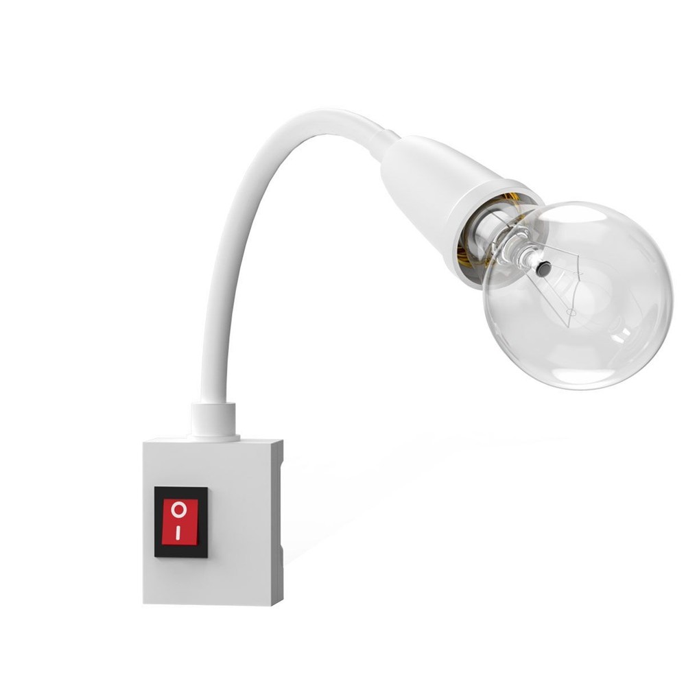 Flexible E27 Light Bulb Holder Extension Socket Adapter Plug in On/Off Switch US