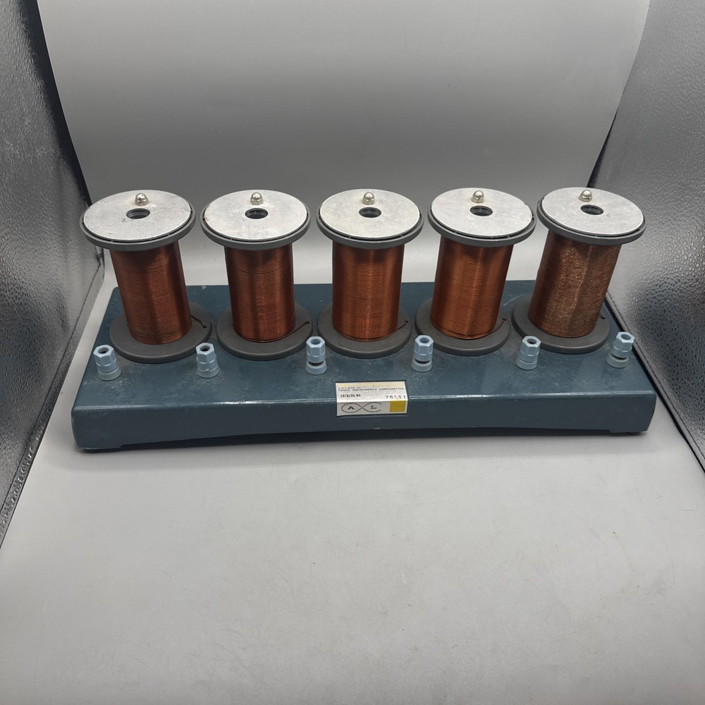 Vintage Physics Electromagnet Transformer Induction Coil Set Cased