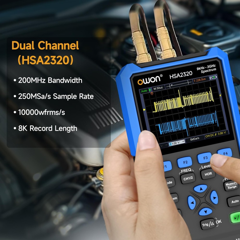 OWON Handheld Spectrum Analyzer with Oscilloscope and Multimeters,Frequency R...