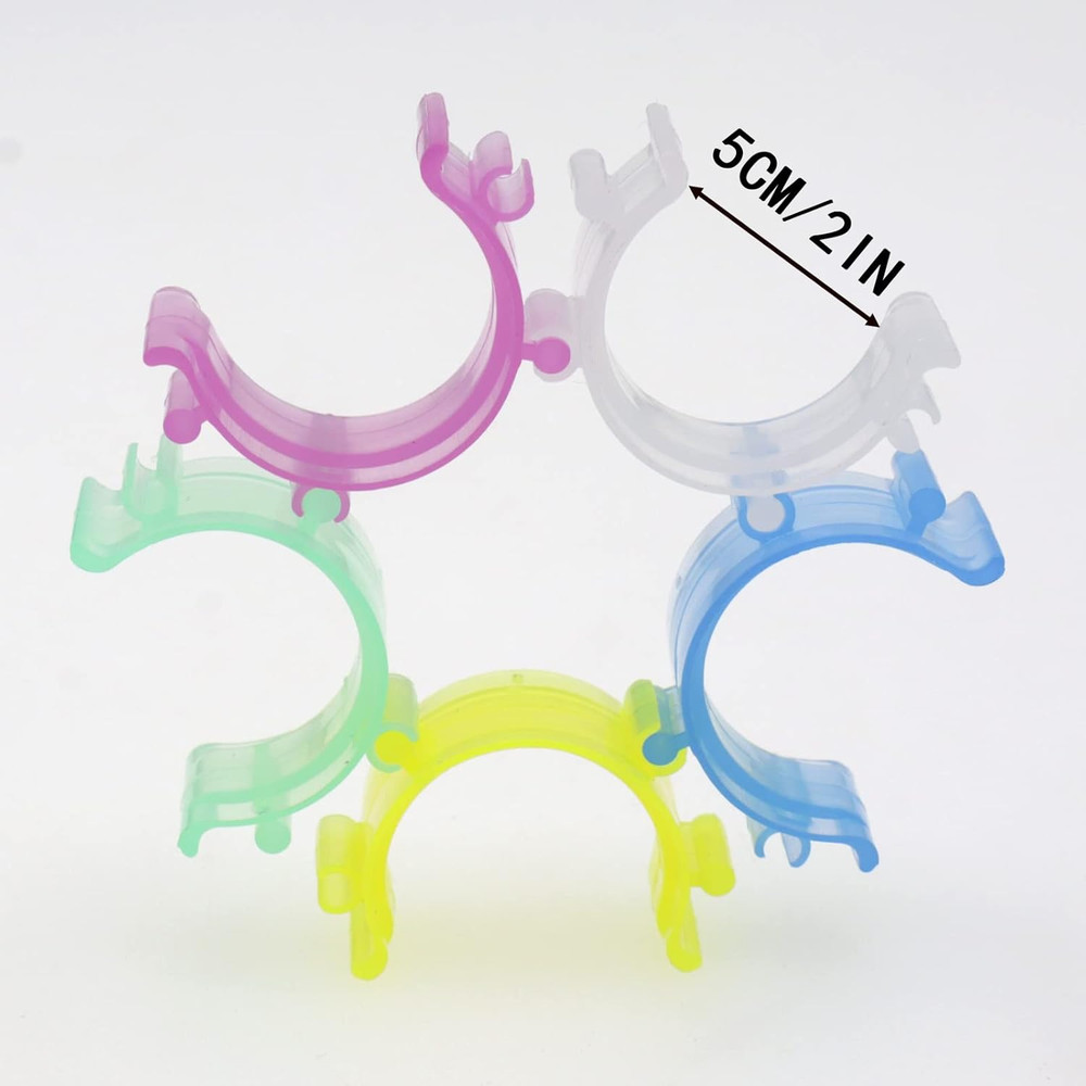 80Pcs Sewing Bobbin Clips, Clear Bobbin Holder, Plastic Thread Clamps Spools Org