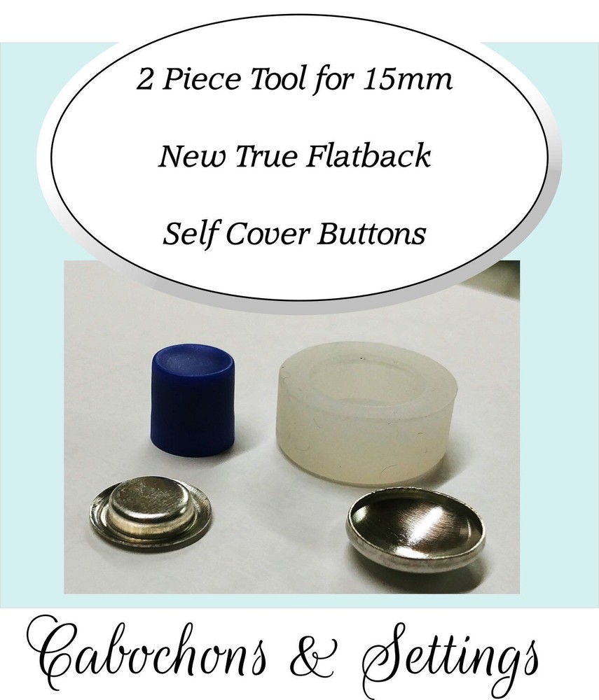 50 x 15mm True Flatbacks - Just Buttons