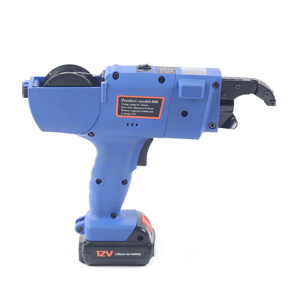 Automatic Rebar Tier Tying Machine Strapping Computer w/Electric &2 Batteries US
