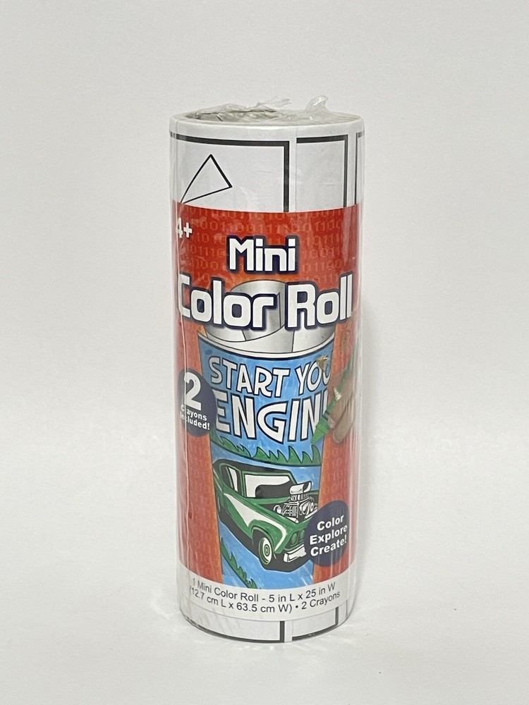 Mini Color Roll, With Two Crayons