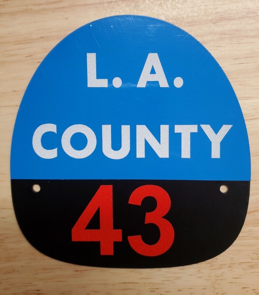 LA COUNTY 43 FIRE HELMET SHIELD