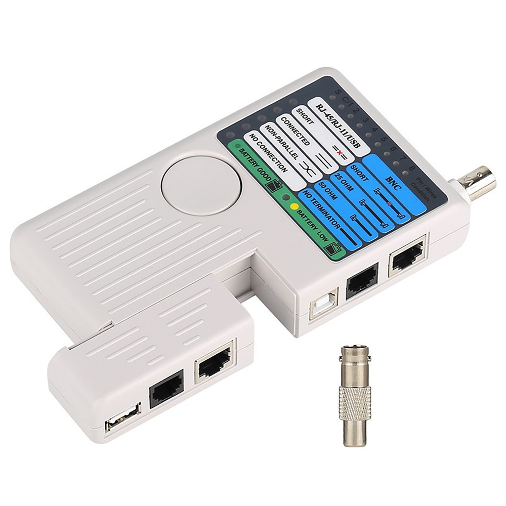 Multi Function 4in1 Network Cable Tester Meter RJ45/RJ11/USB/BNC LAN Cable