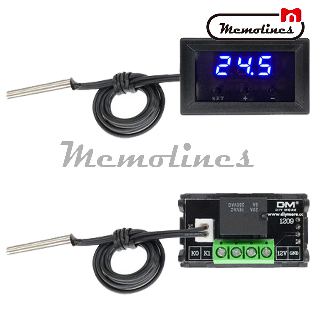 -50-110°C Blue Digital DC 12V W1209 Thermostat Temperature Controller NTC Sensor