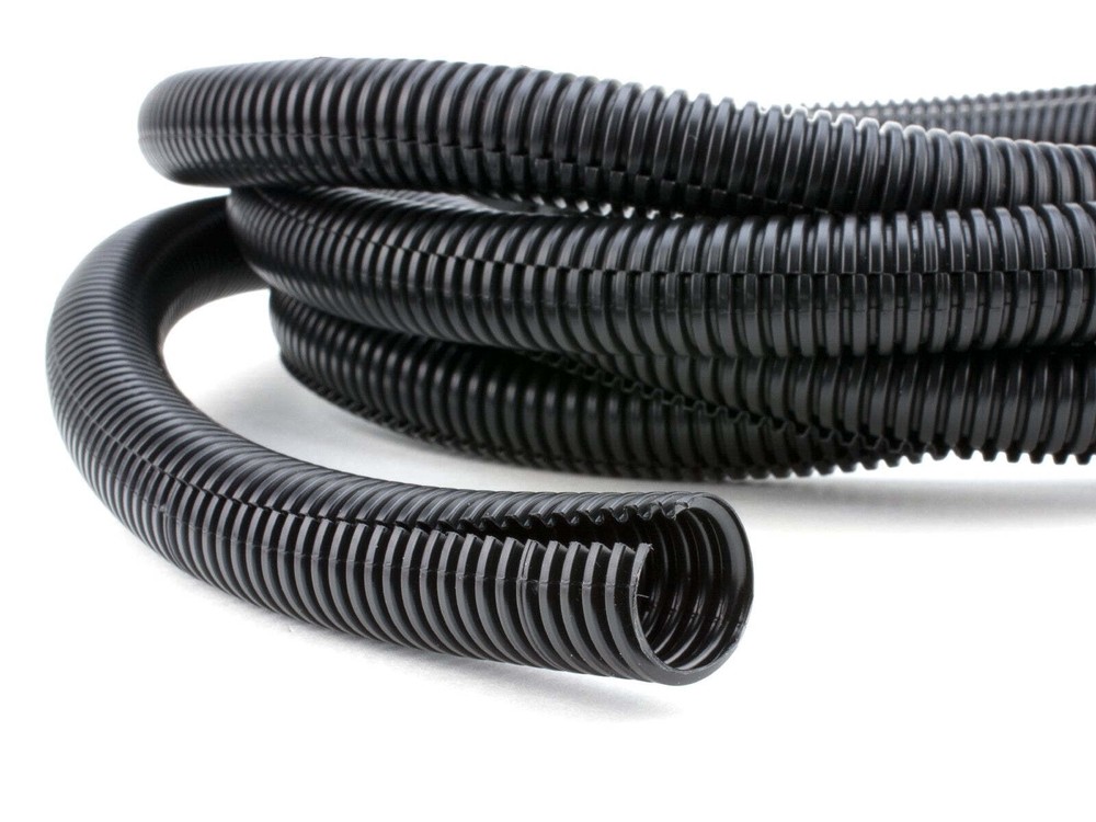 American Terminal 100 Feet Black 1/4" Split Loom Split Wire Loom Conduit