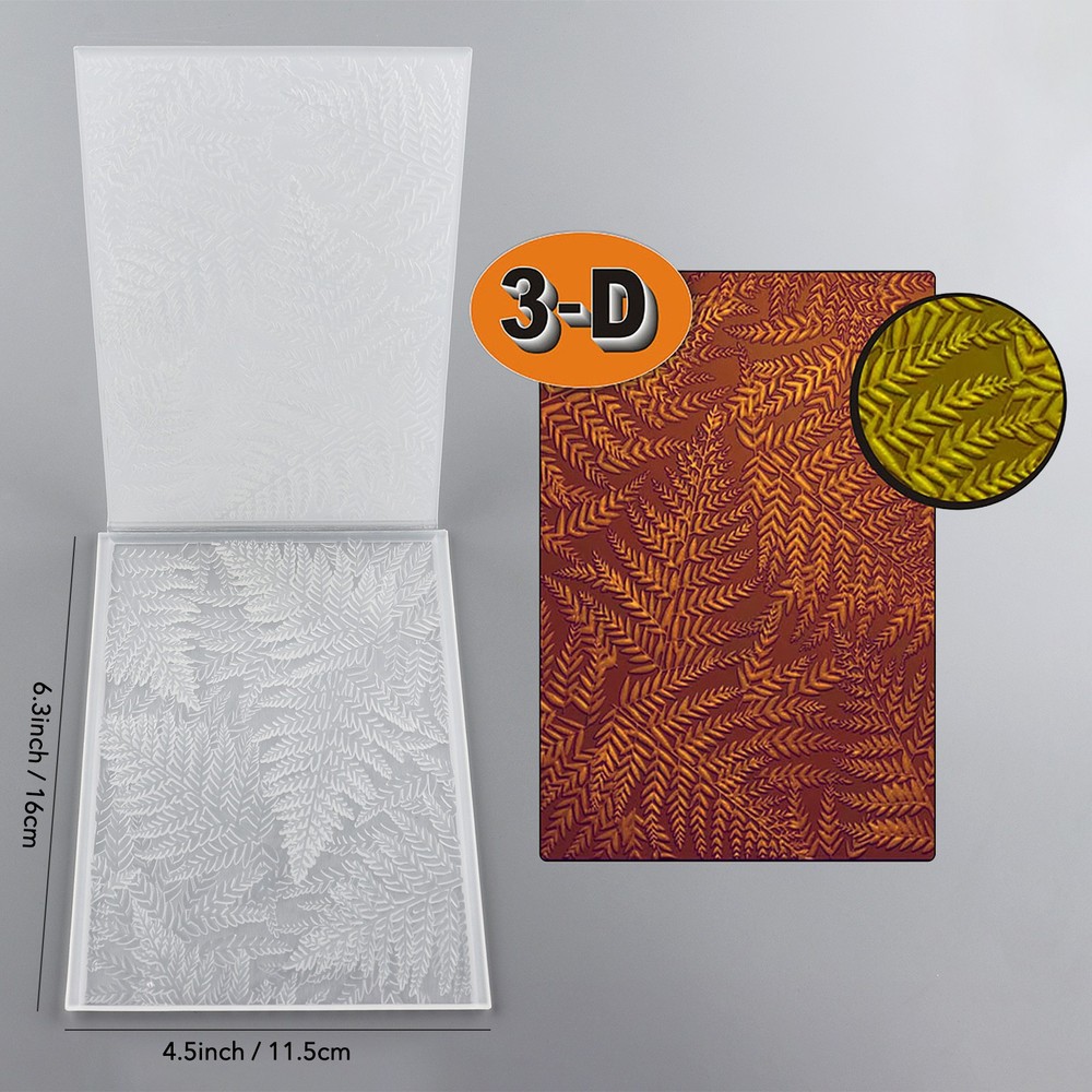 Leaves Pattern 3D Embossing Folder for Add Texture Paper Crafting Card Making