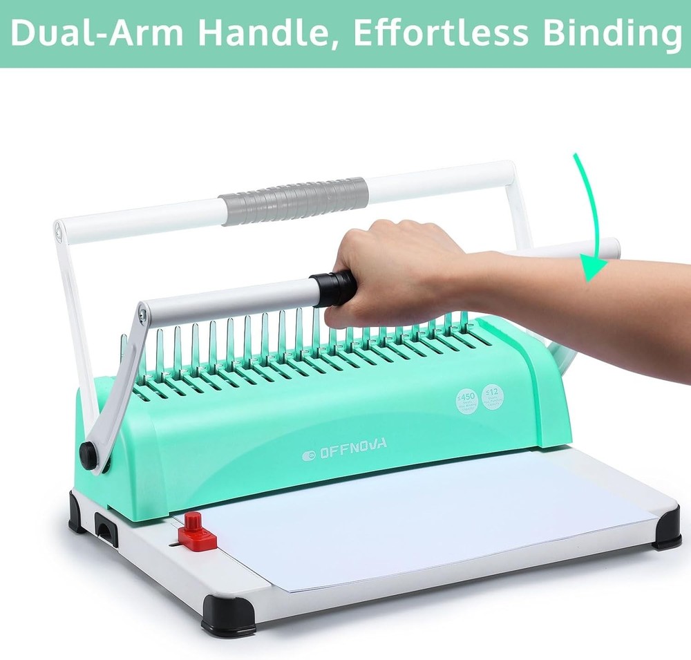 Budget-Friendly Comb Binding Machine with 100 Binding Spines - User-Friendly