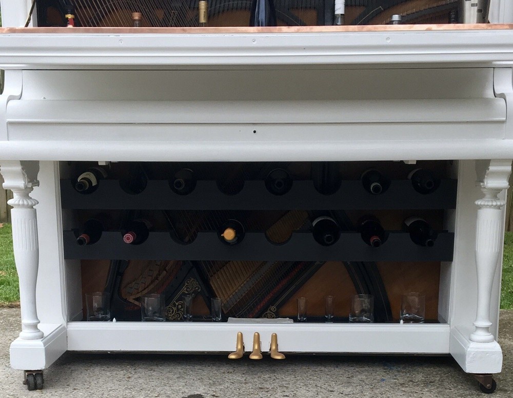 Repurposed Piano Into A Bar With Remote Controlled LED Lights