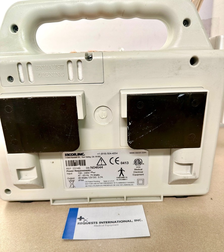 SSCOR 2314B Aspirator/Suction Unit