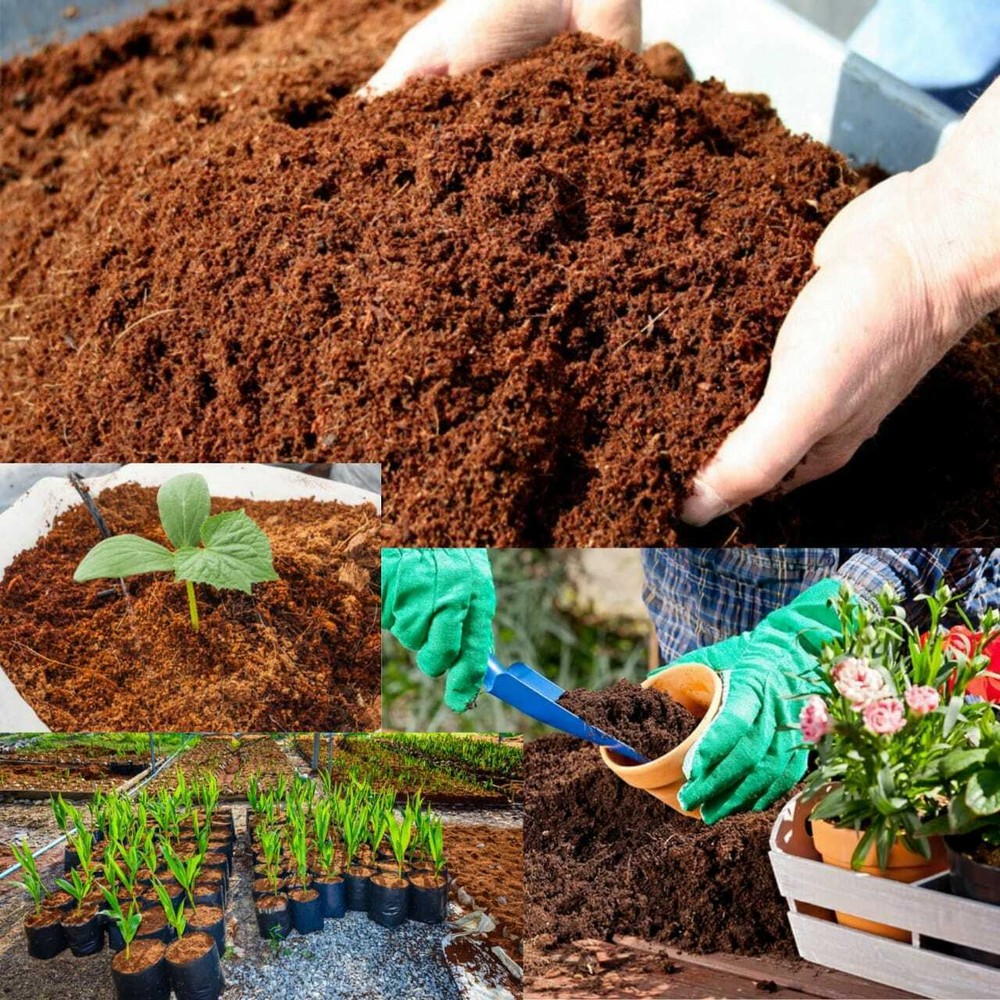 Coconut Coir,Coco Peat Compost Natural Organic Soil Media Hydroponics Substrate.