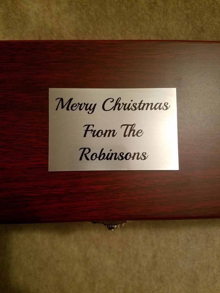Wine Presentation Gift Box Case with Free Personalized Plaque