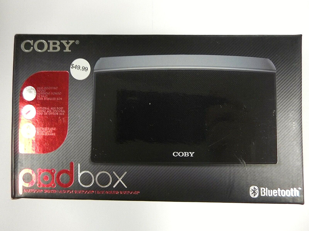 COBY PodBox Wireless Bluetooth Speaker - Black