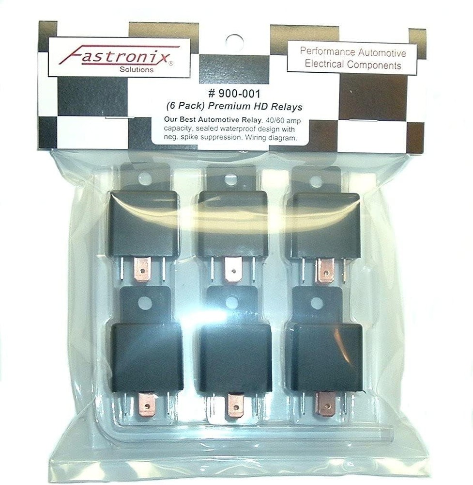 Fastronix 40/60A Waterproof Relay 6 Pack 6