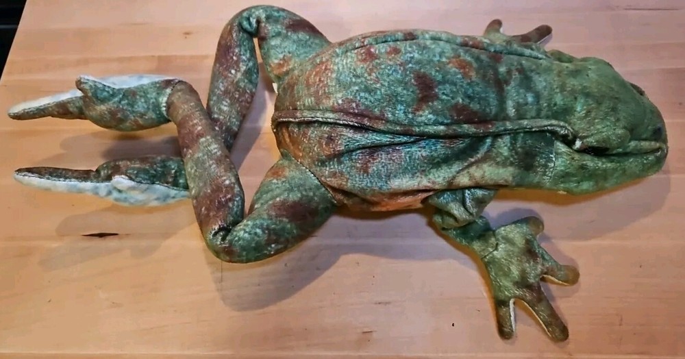 Folkmanis Jumping Frog Hand Puppet Plush RETIRED