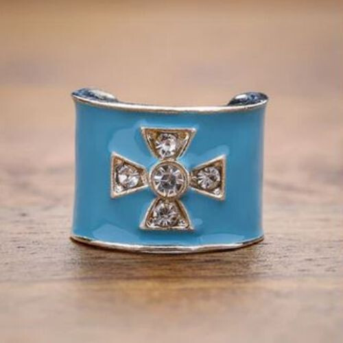 CharMED Stackable Personalize Stethoscope Bling Charm | Maltese Cross
