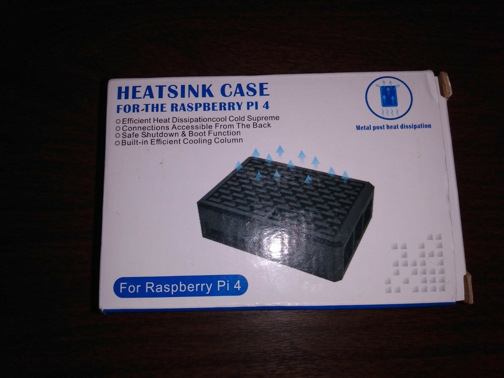 iuniker Heatsink Case For Raspberry Pi 4, New Open Box.
