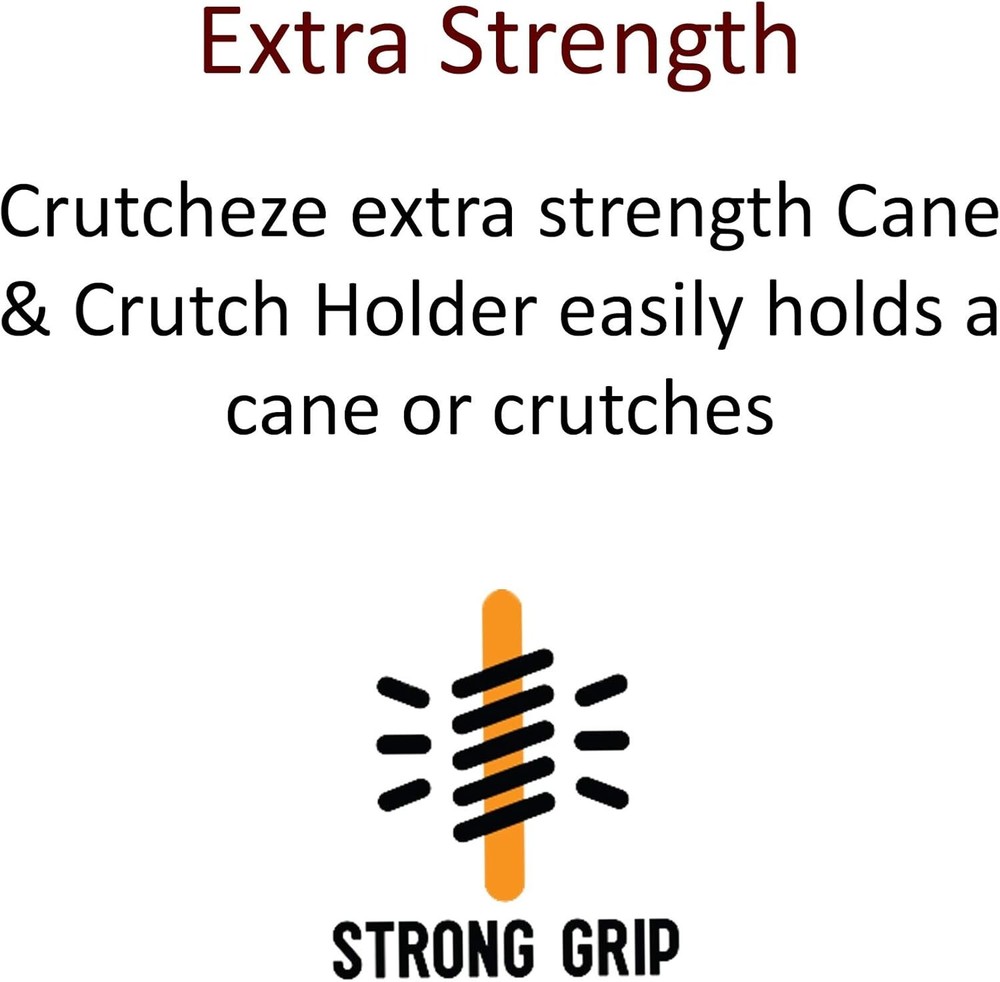 Essential Cane and Crutch Holder Set - Easy Access Mobility Tool - 3 Pack