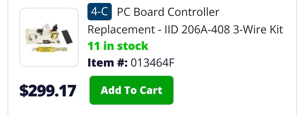 Raypak PC Control Circuit Board IID Units and Control Panel | *Used*406a