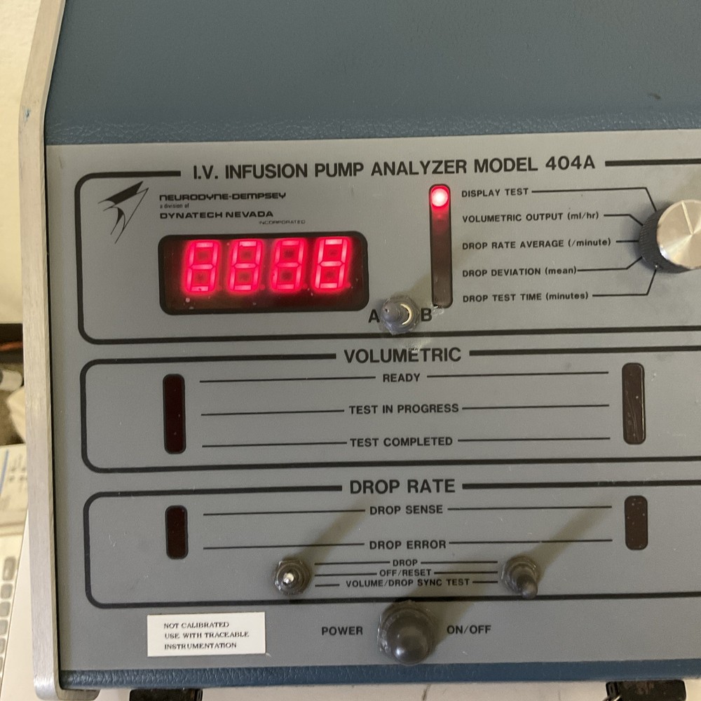 DYNATECH NEVADA I.V. INFUSION PUMP ANALYZER MODEL 404A