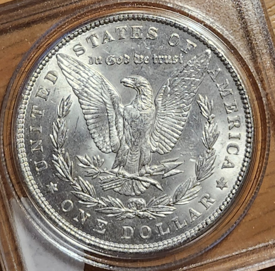 1887 P MS+ MORGAN 90% SILVER #4