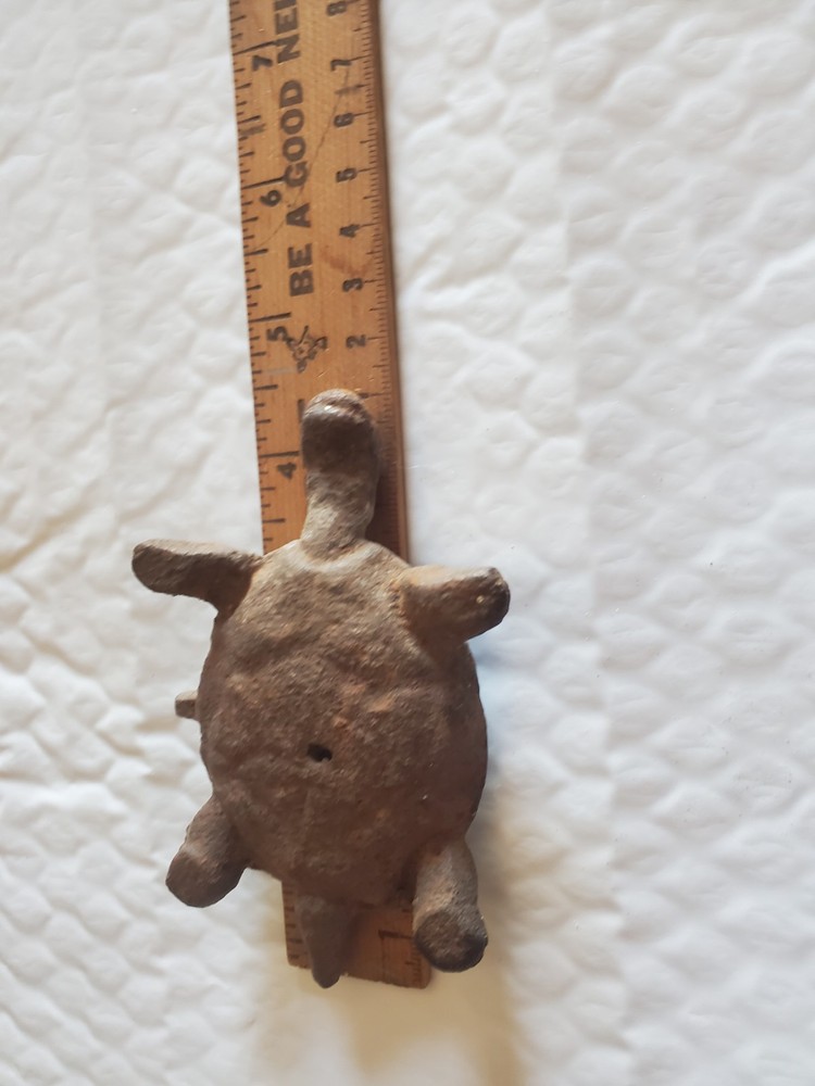 Vintage Cast Iron Turtle Decor Item