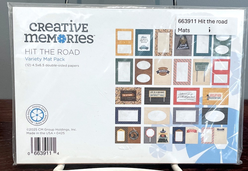 Creative Memories Hit the road Mat Pack. NiP