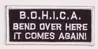 BOHICA BEND OVER VEST PATCH PT1108