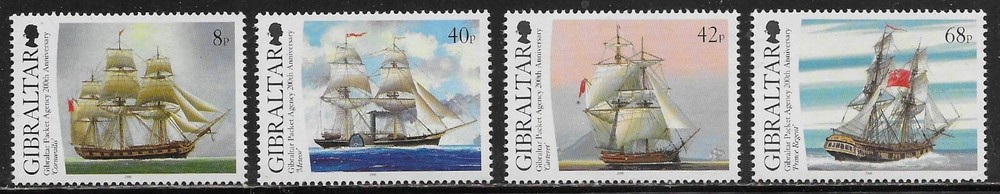 Gibraltar Scott #'s 1044 - 1047 MNH