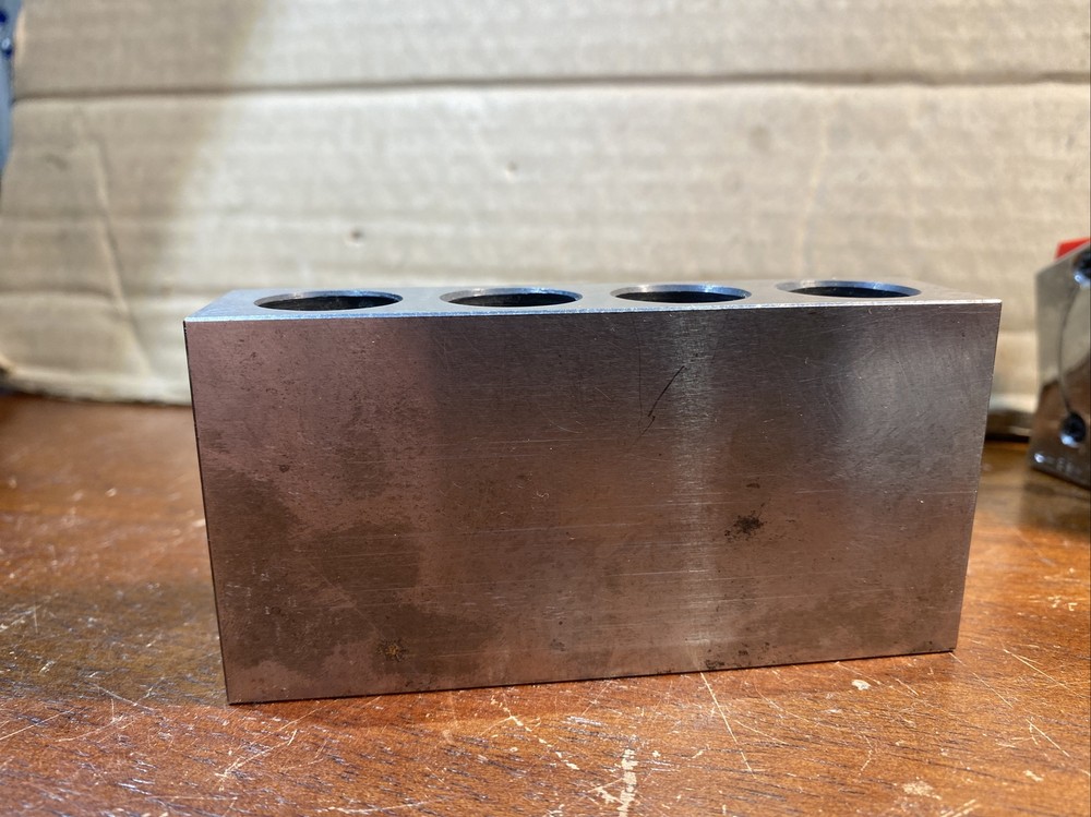 D.KOREJWO 4-HOLE MACHINIST BLOCK RECTANGULAR 4”x2”x1”