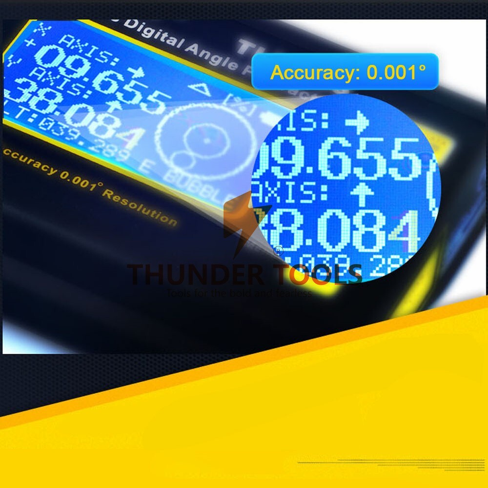 Thunder Tools TLL-90S Super High Precision Angle Meter Professional Dual-axis