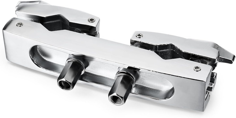 Cymbal Stand Multi-Clamp, Silver Drum Clamp Mount, Adjustable Percussion Drum Ac