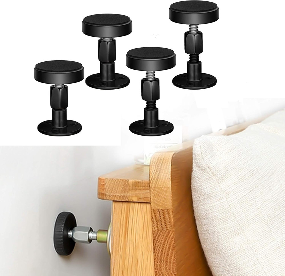Adjustable Threaded Bed Frame Anti-Shake Tool, Headboard Stoppers, Bedside anti