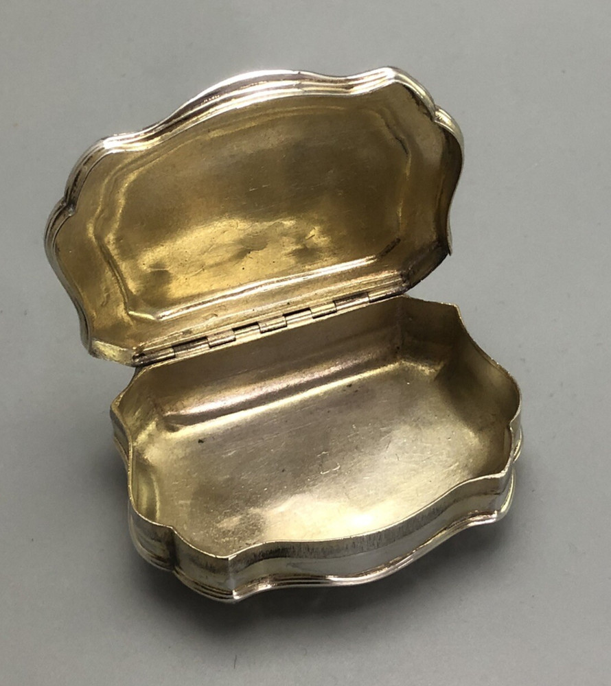 Antique Continental Silver Snuff Box ALZX